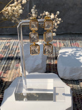 Load image into Gallery viewer, Cubic Zirconia Squares Earrings
