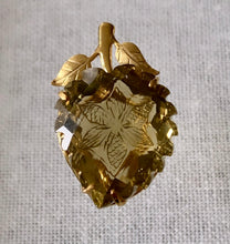 Load image into Gallery viewer, Leaf shaped Carved Lemon Citrine Pendant
