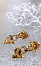 Load image into Gallery viewer, Citrine &amp; Cubic Zirconia Earrings
