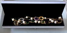 Load image into Gallery viewer, Mixed Gems &amp; Pearls Long Necklace
